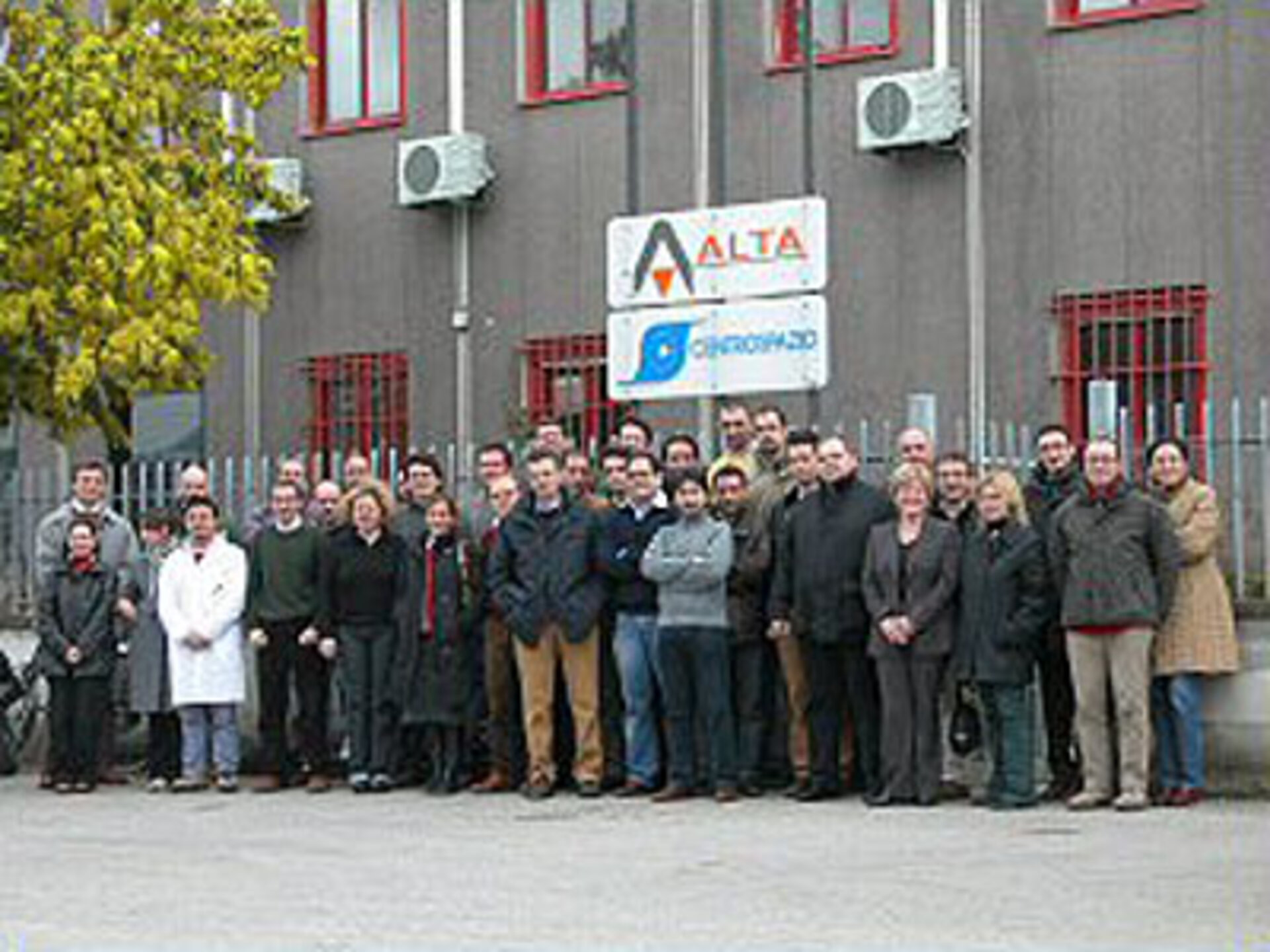 ALTA staff at Pisa site