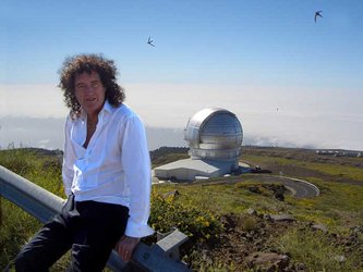 Brian May vid Gran Telescopio Canarias
