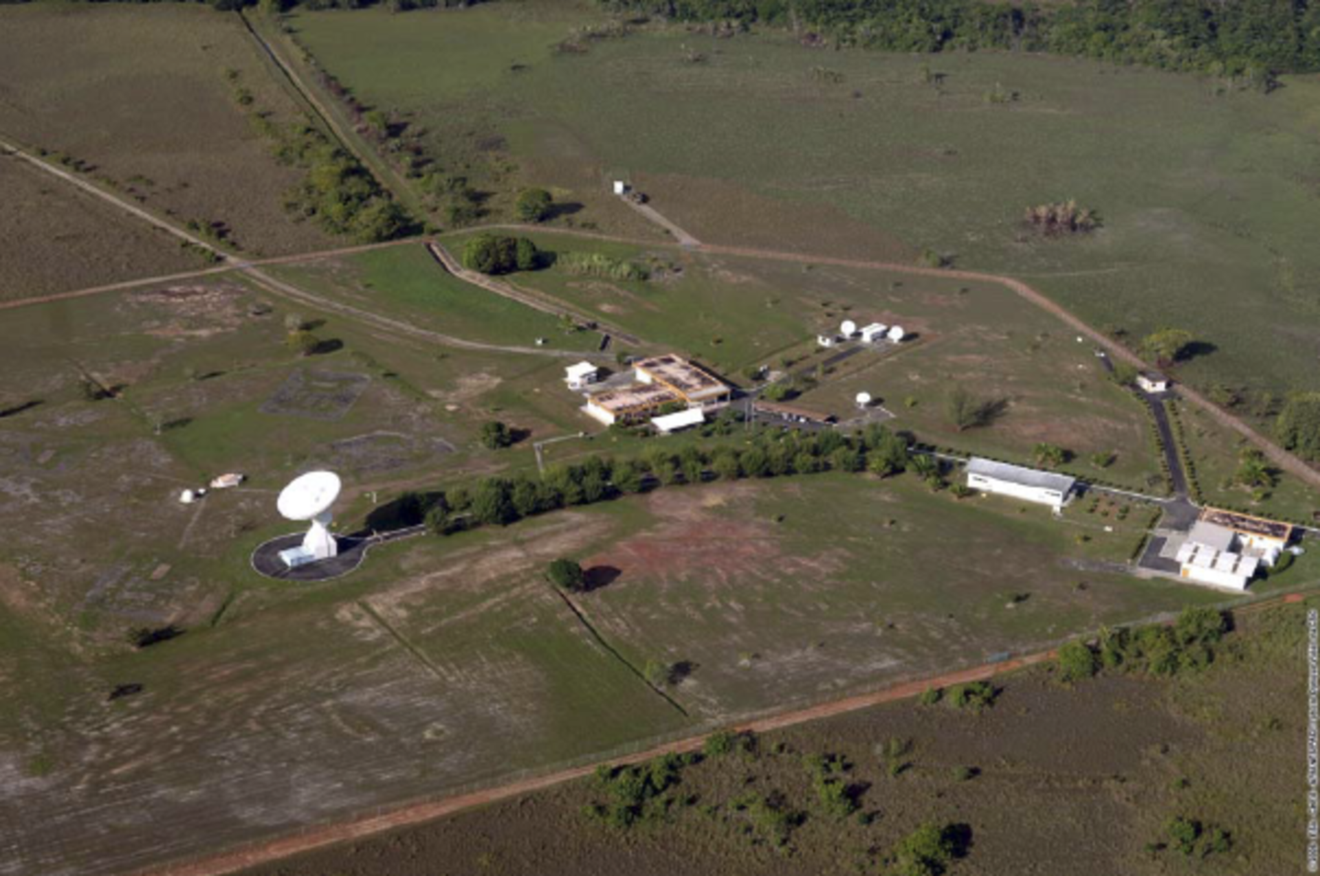 Kourou station aerial view