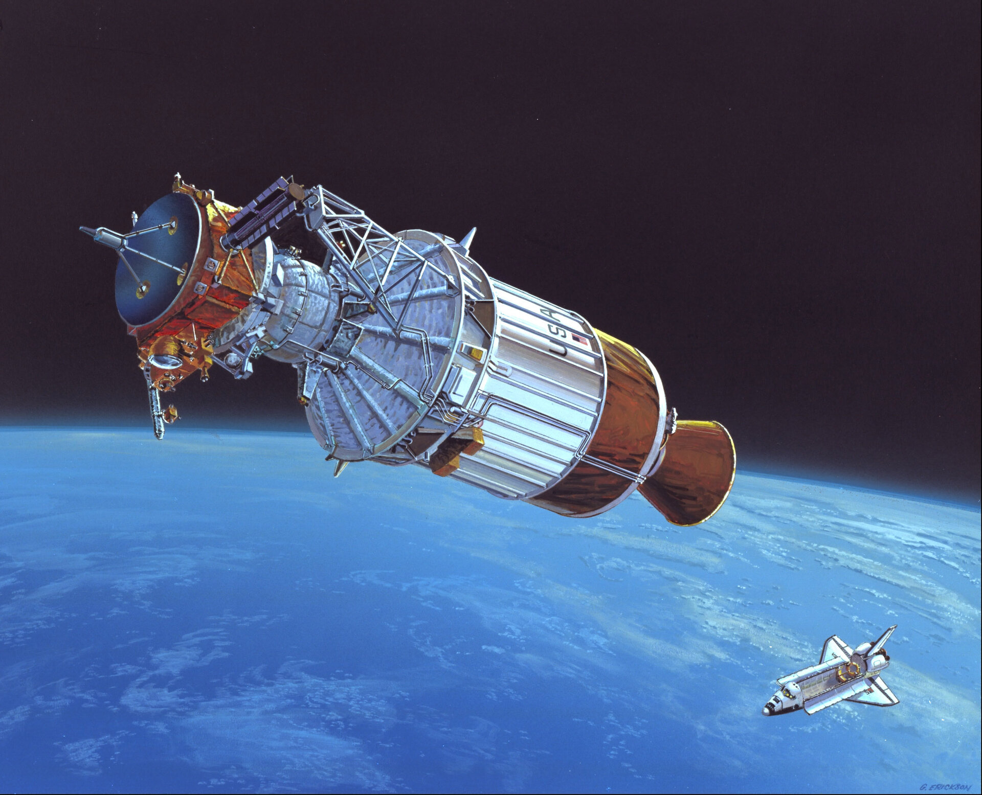 Ulysses upon deployment from Space Shuttle Discovery