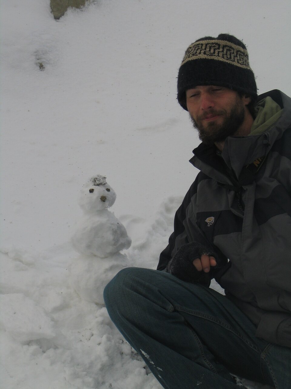 Will together with his snowman