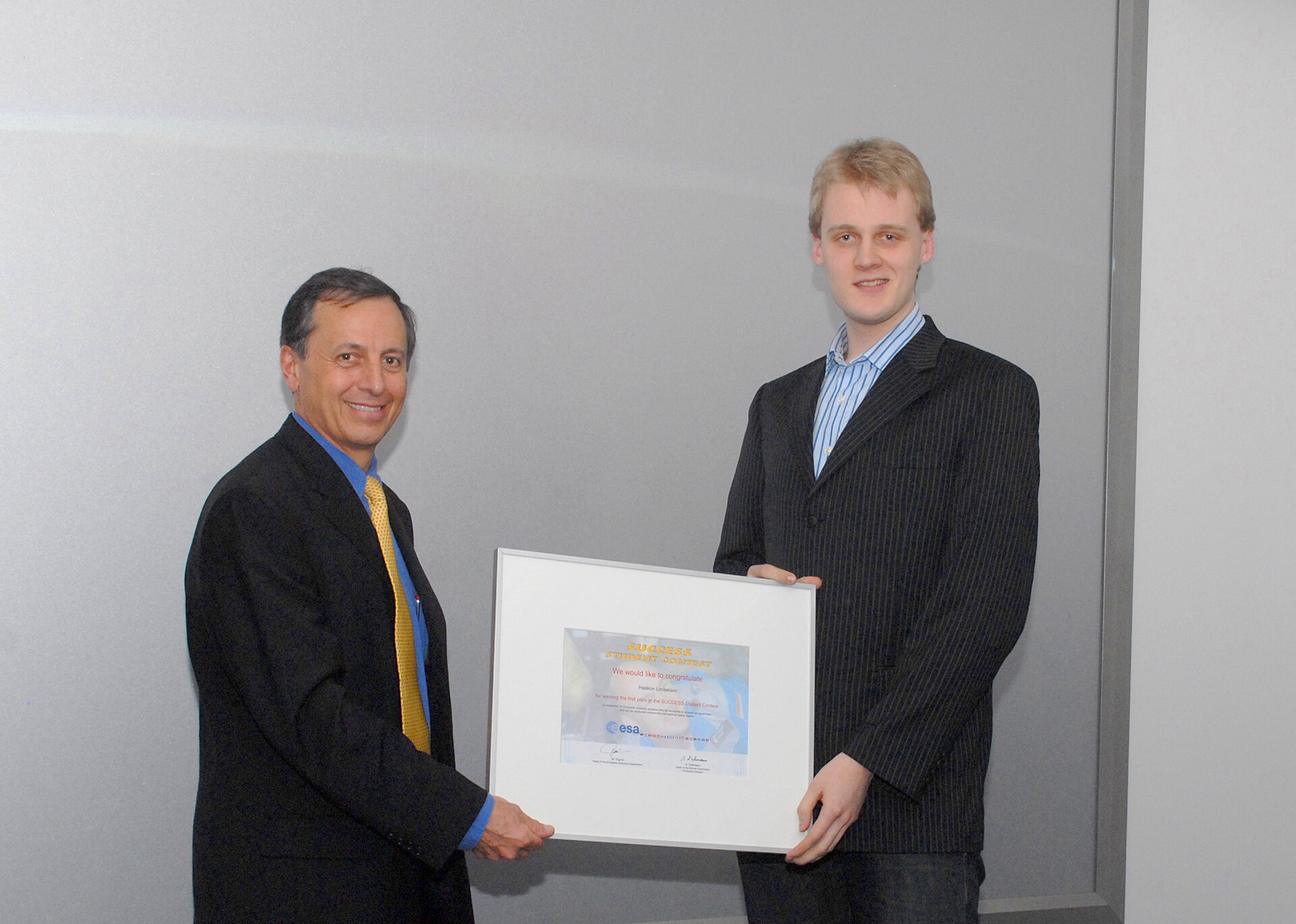 A previous winner of the SUCCESS Contest: Haakon Lindekleiv from Norway