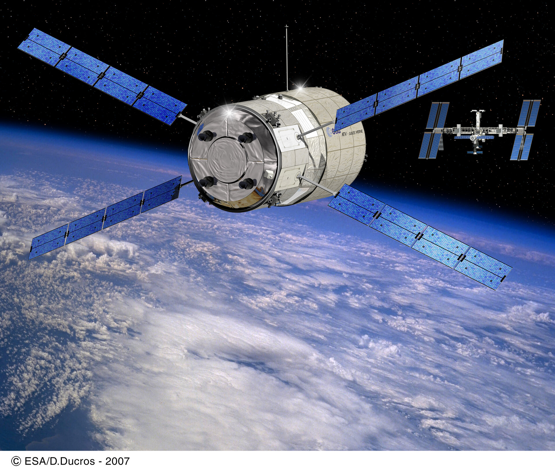 "Jules Verne" approche la Station spatiale internationale