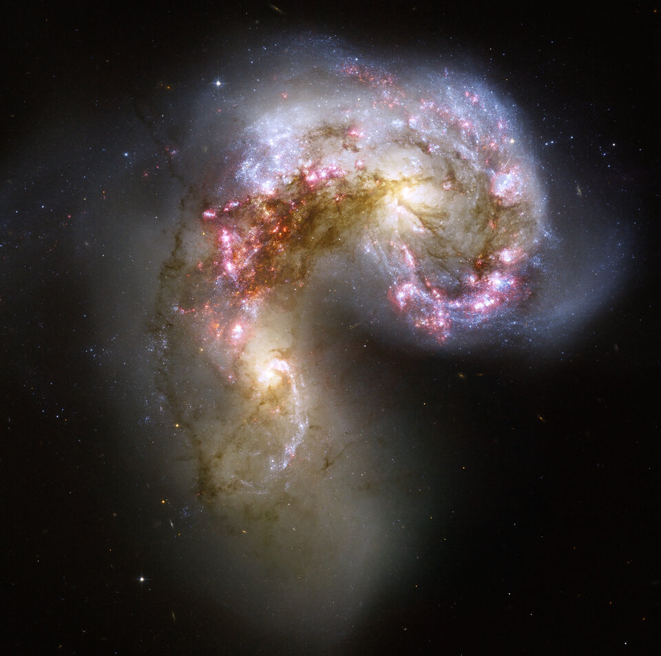 La "Galaxie des Antennes", vue par Hubble