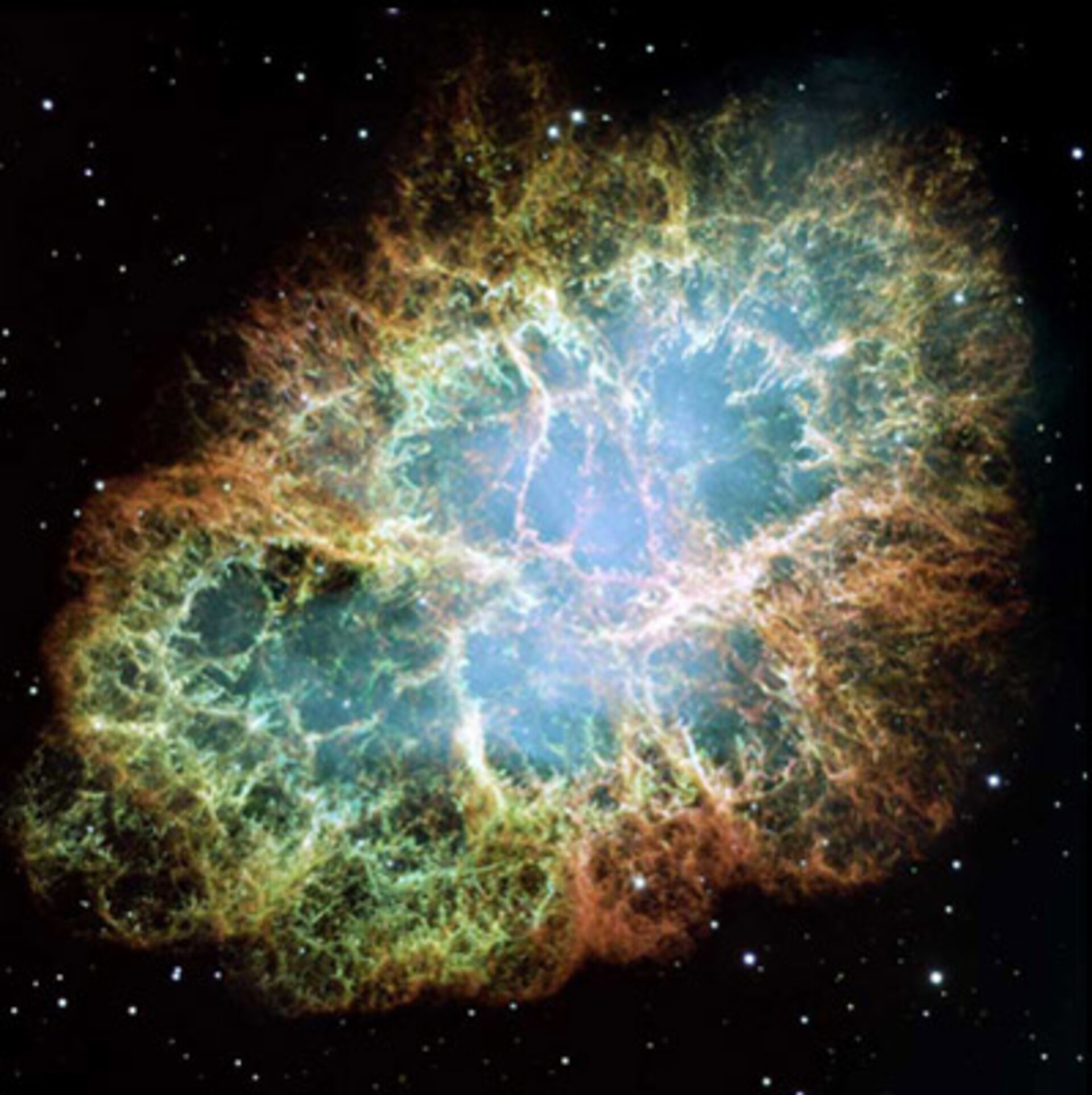 Crab supernova remnant (Hubble telescope)