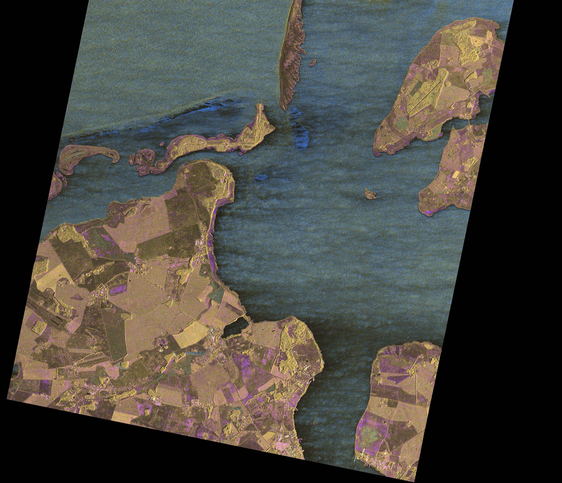 Manne d’informations dans une image radar : la Hiddensee (Allemagne) vue par TerraSar-X.