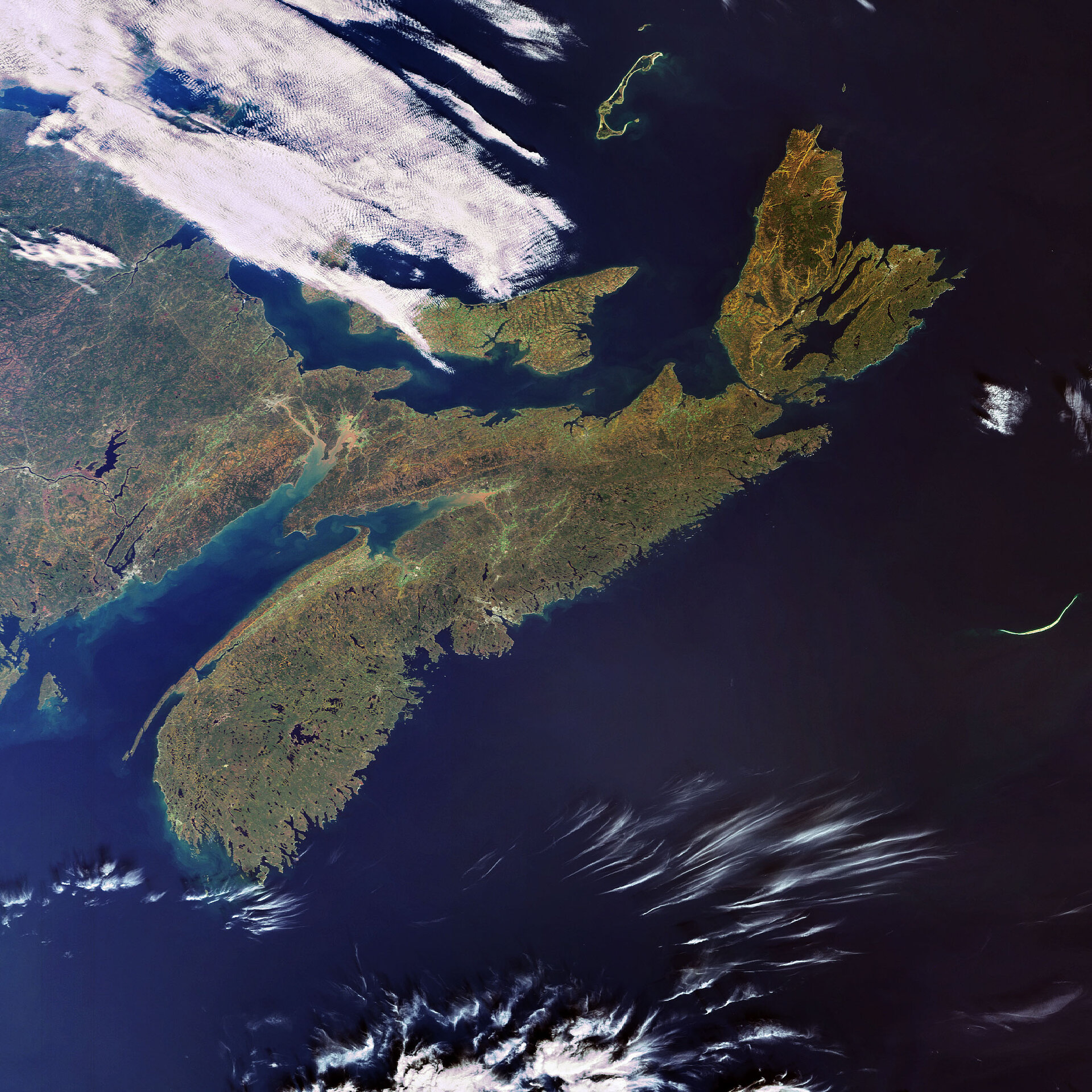 Envisat captures the Canadian province of Nova Scotia