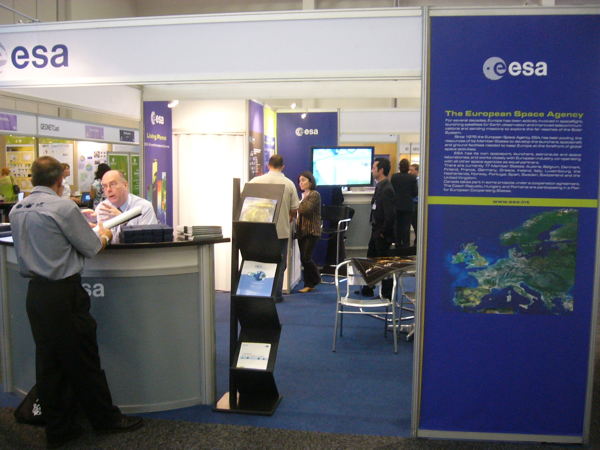ESA stand at the summit