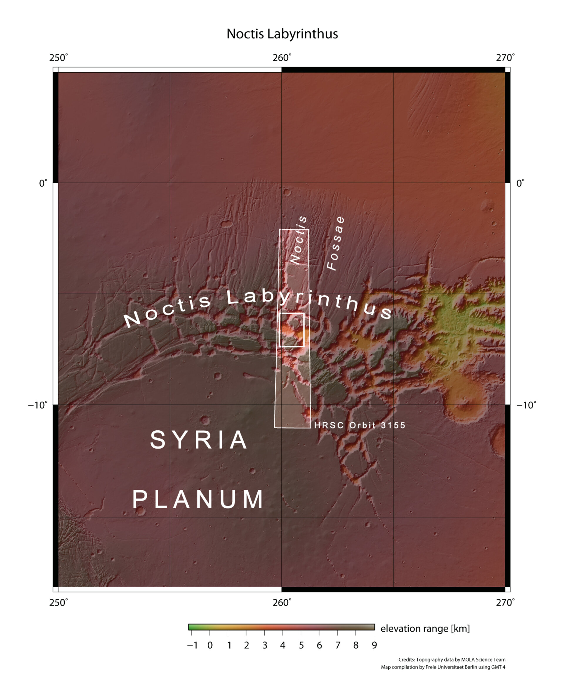 Noctis Labyrinthus context map