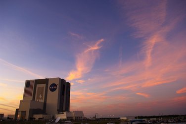 Sunset at NASA's Kennedy Space Center, Florida