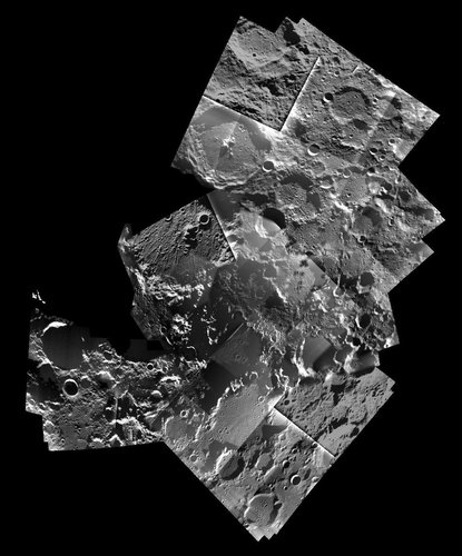 The lunar north pole - SMART-1 mosaic