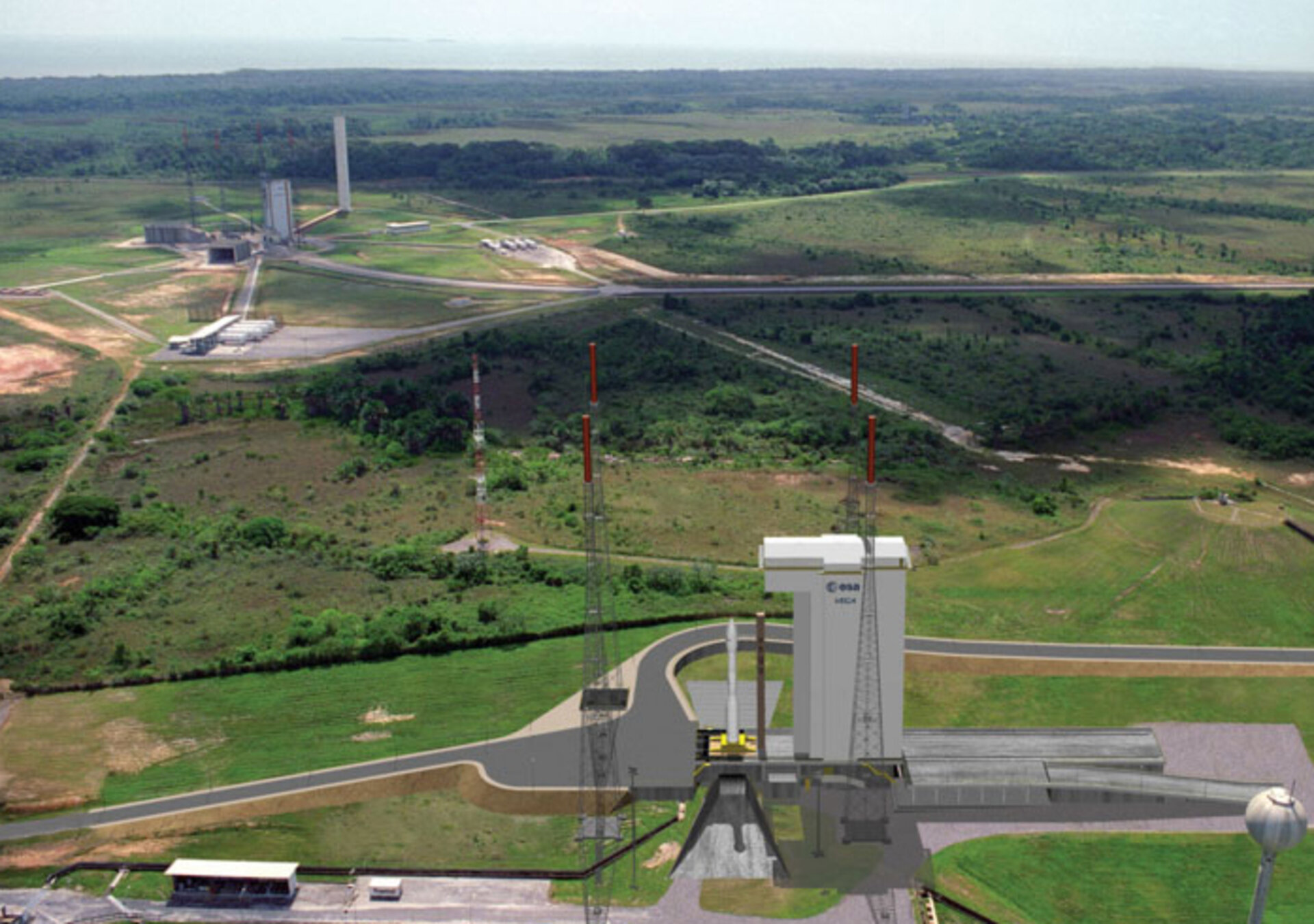 Aux côtés d’ELA 3 (Ariane-5), le SLV (Site Lancement Vega) prend forme