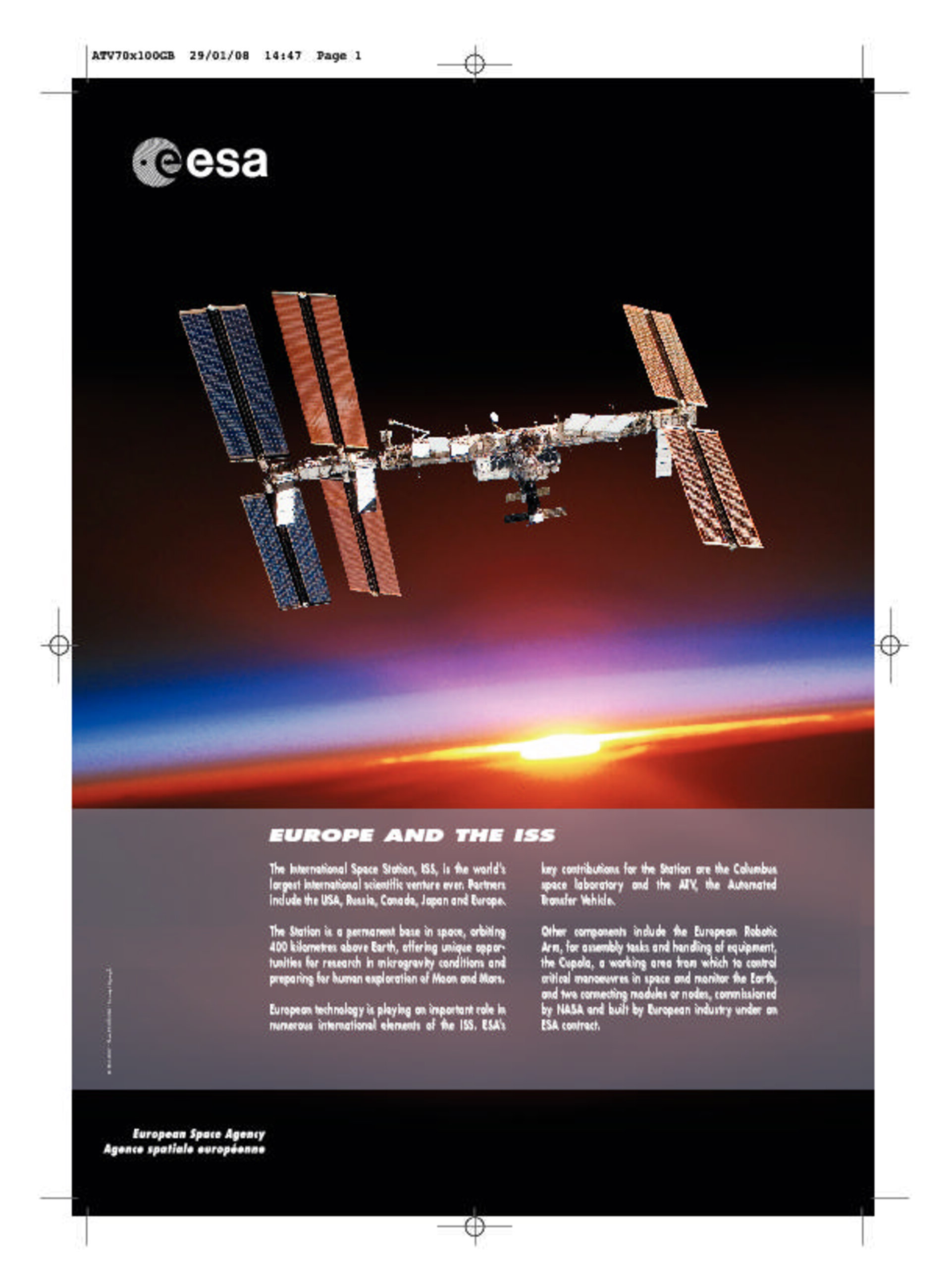 Poster - Europe and the ISS