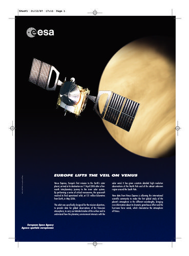 Poster - Europe lifts the veil on Venus