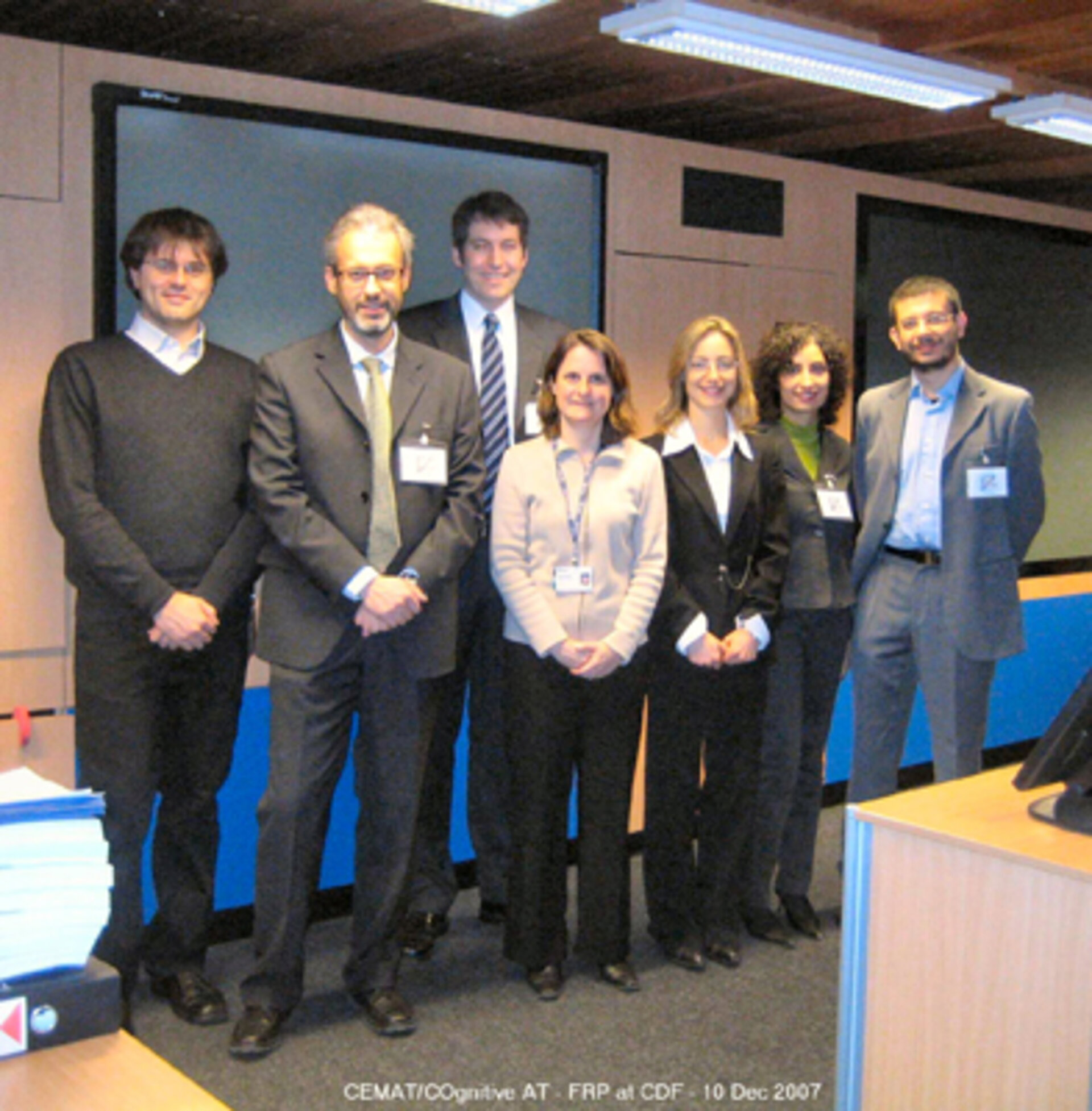 Study team during the final presentation of CEMAT in CDF
