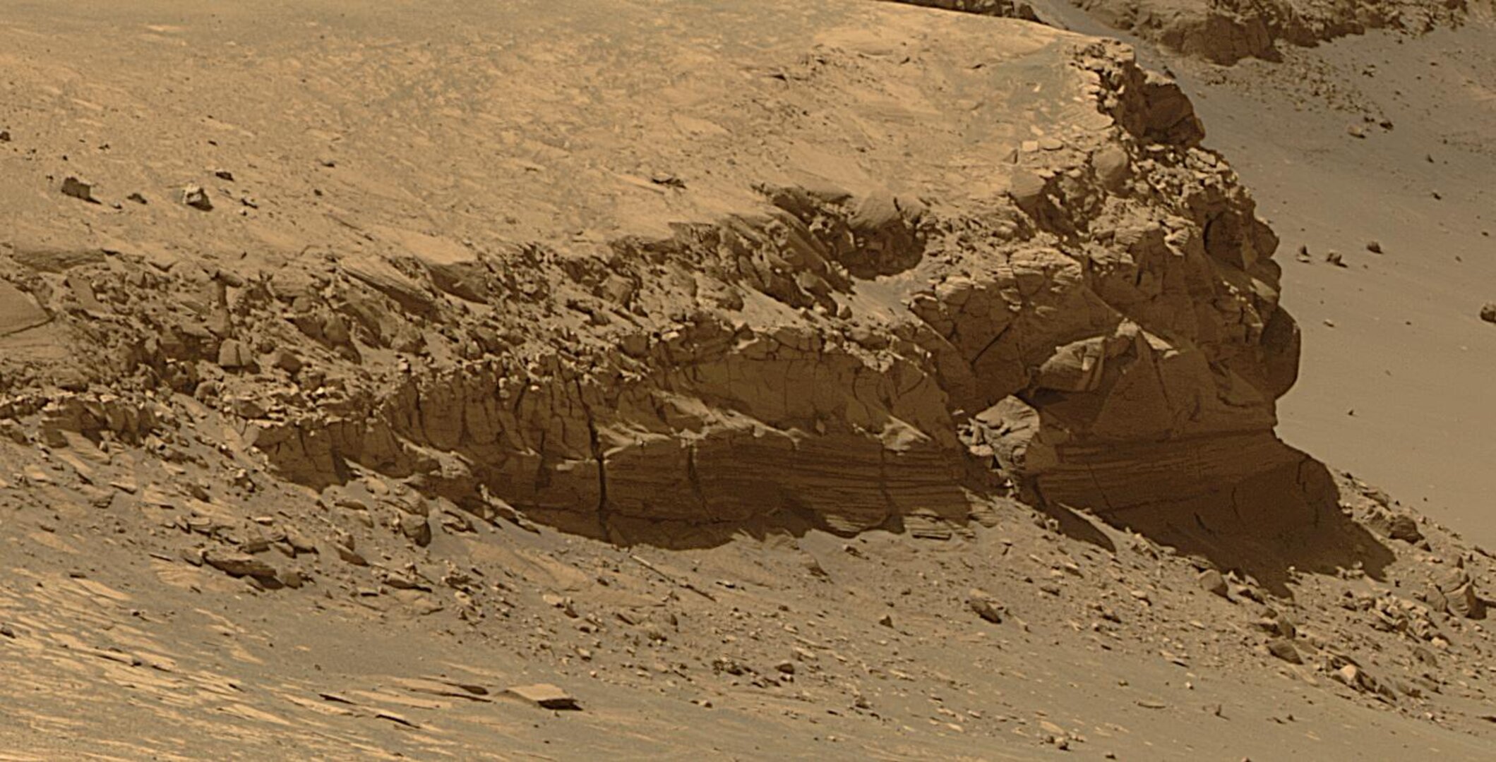 Forskarna har inte hittat de spår de hoppats på efter Mars förmodade urtidsatmosfär uppbundet i mineraler i marken
