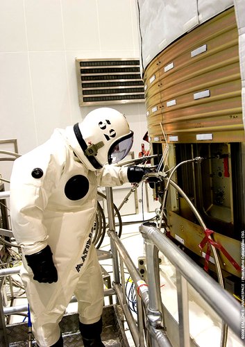 Jules Verne ATV fuelling operations at Europe's Spaceport in Kourou, French Guiana