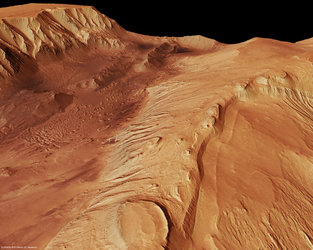 Perspective view of Candor Chasma