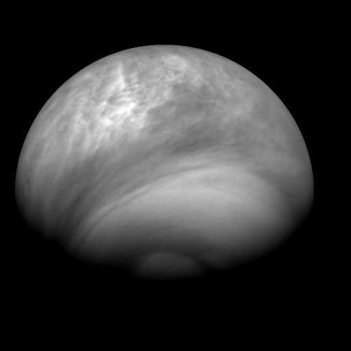 Venus seen by the VMC on 27 July 2007