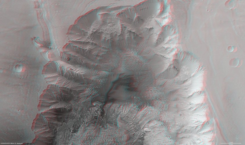 3D view of Hebes Chasma