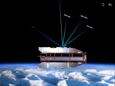 Animation: GOCE tracked by GPS satellites