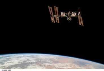 International Space Station seen from Space Shuttle Atlantis