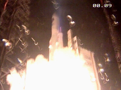 Aufzeichnung des Starts der Ariane 5 ES mit dem ATV "Jules Verne"