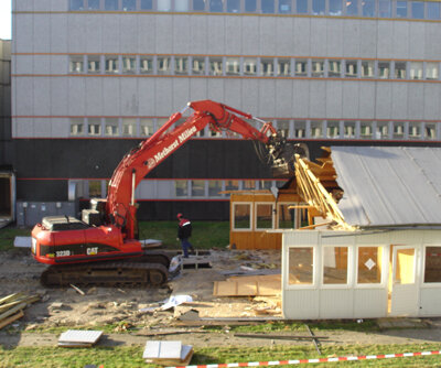 The Old CDF is Knocked Down at the beginning of 2008