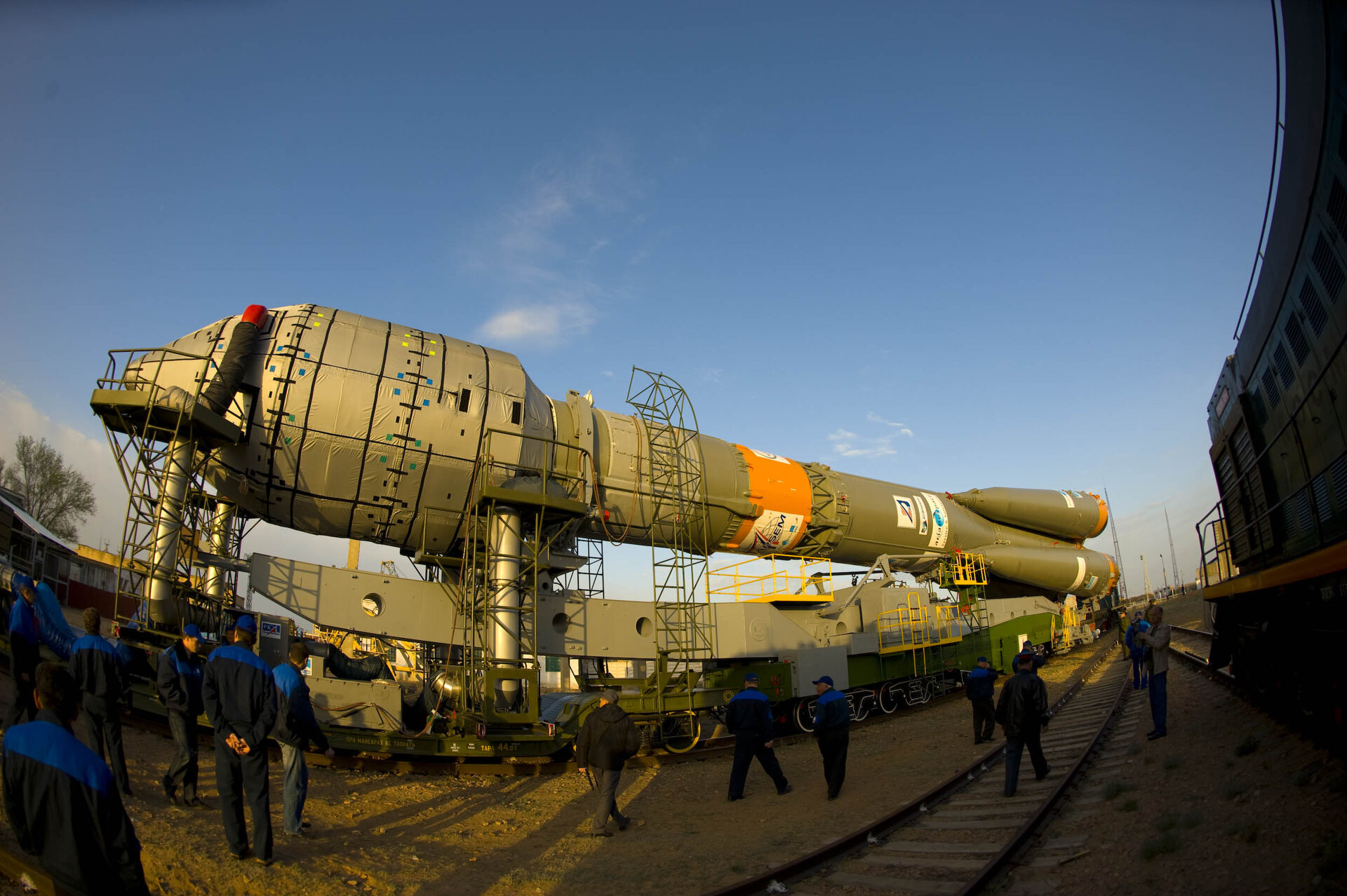 Soyuz-Fregat launch vehicle carrying GIOVE-B