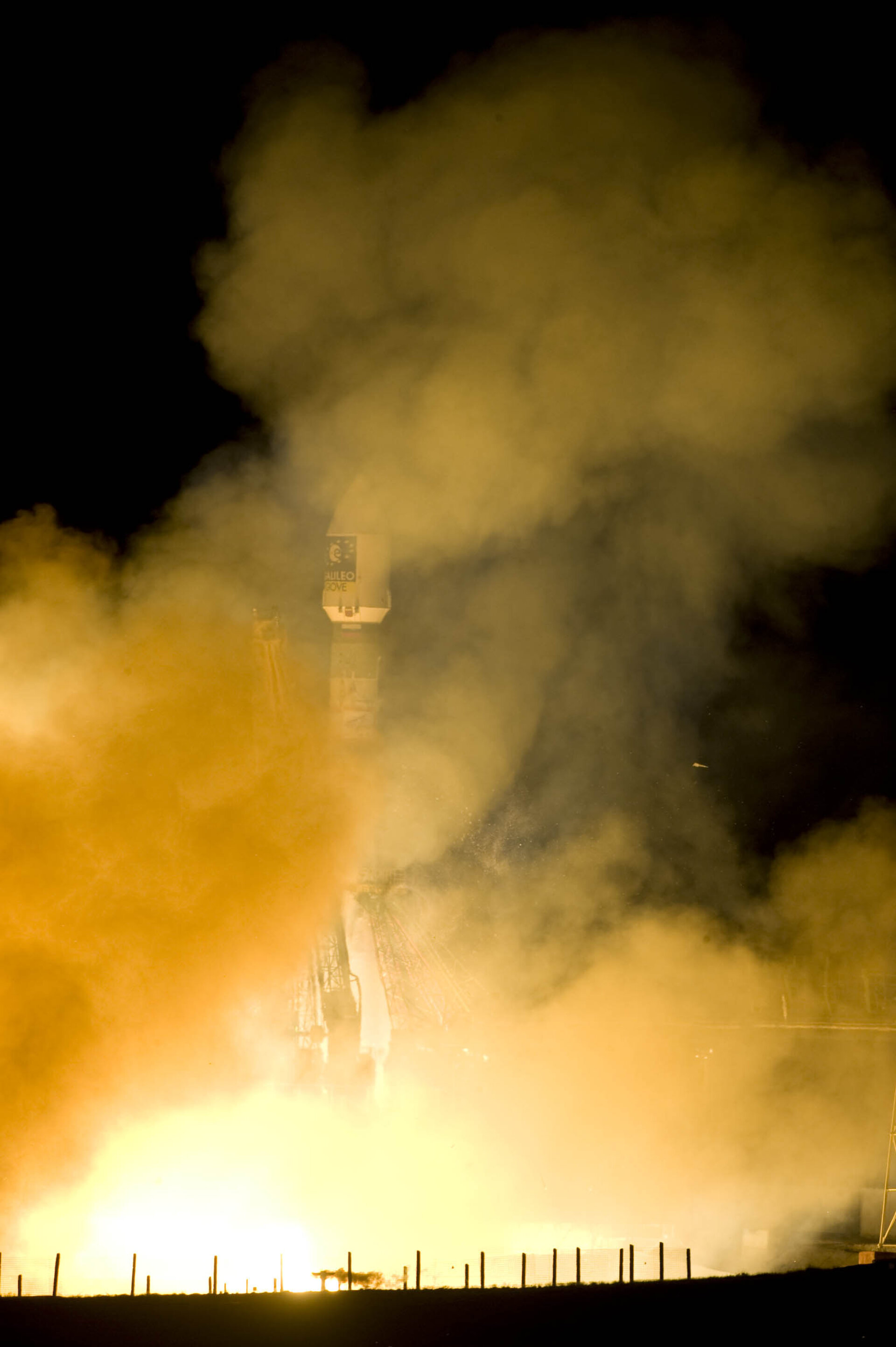 Soyuz-Fregat launch vehicle lifts off