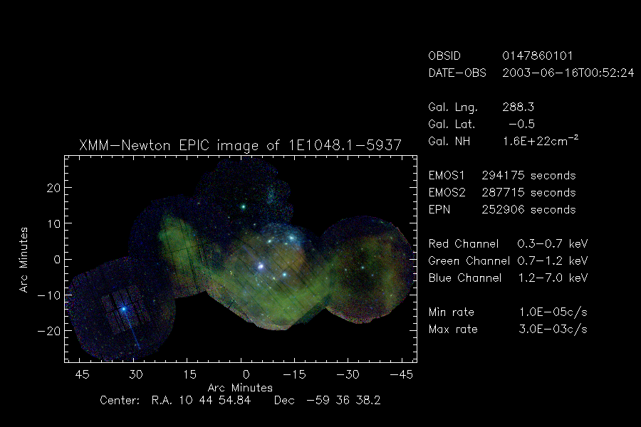 Carina Nebula. 1E1048.1-5937