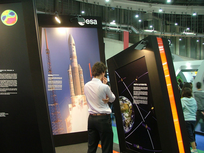 The stand showed some of the best images of ESA Missions