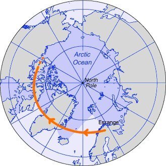 Ballongen följer de västliga vindarna i stratosfären och kommer såmåningom att landa i norra Kanada eller Alaska