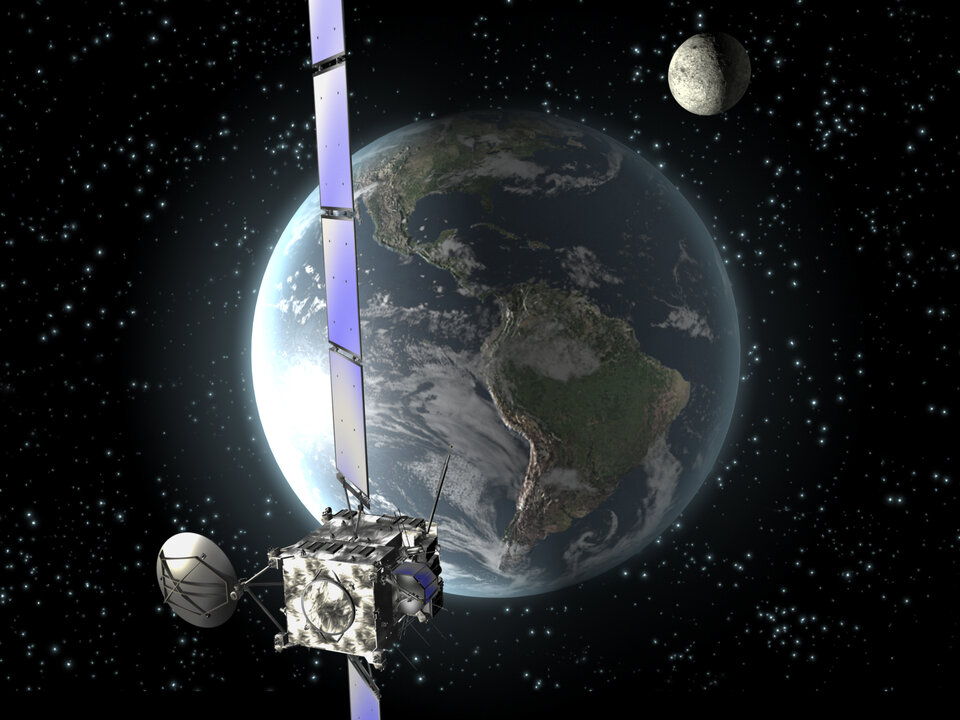 Segunda aproximação da Rosetta à Terra, a 13 de Novembro de 2007
