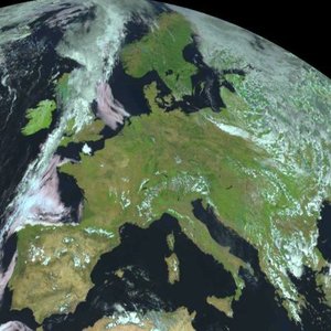 View of Europe from space