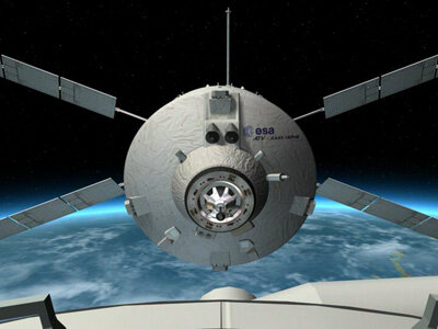 La mission du ravitailleur spatial "ATV Jules Verne"