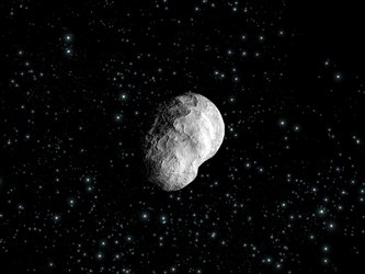 Artist’s impression of asteroid (2867) Steins