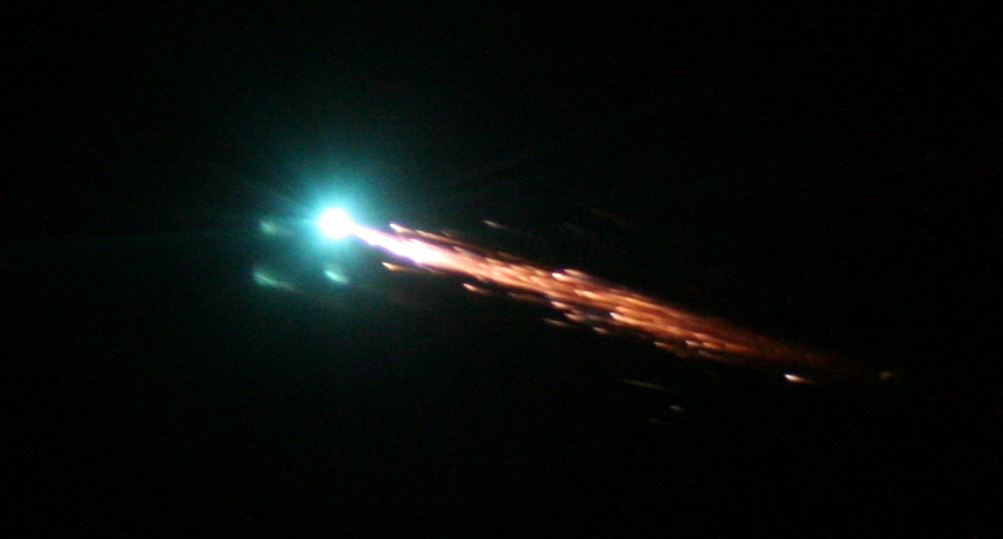 Première image de l'entrée atmosphérique de l'ATV