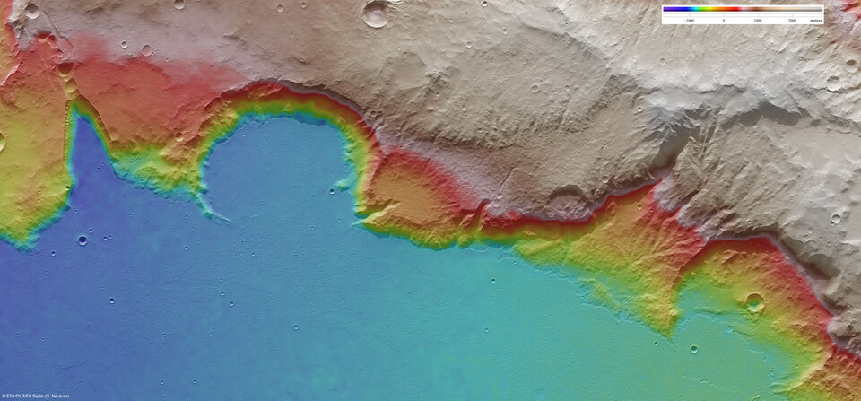 Mangala Fossae, ortho-image