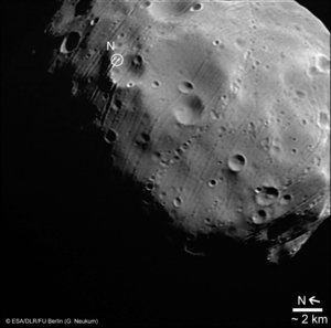 Close-up on  Phobos