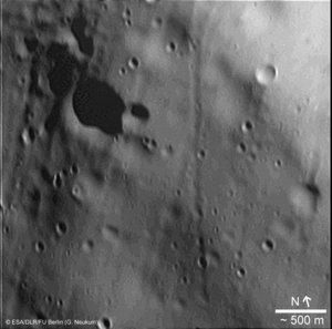 Details of Phobos’s surface