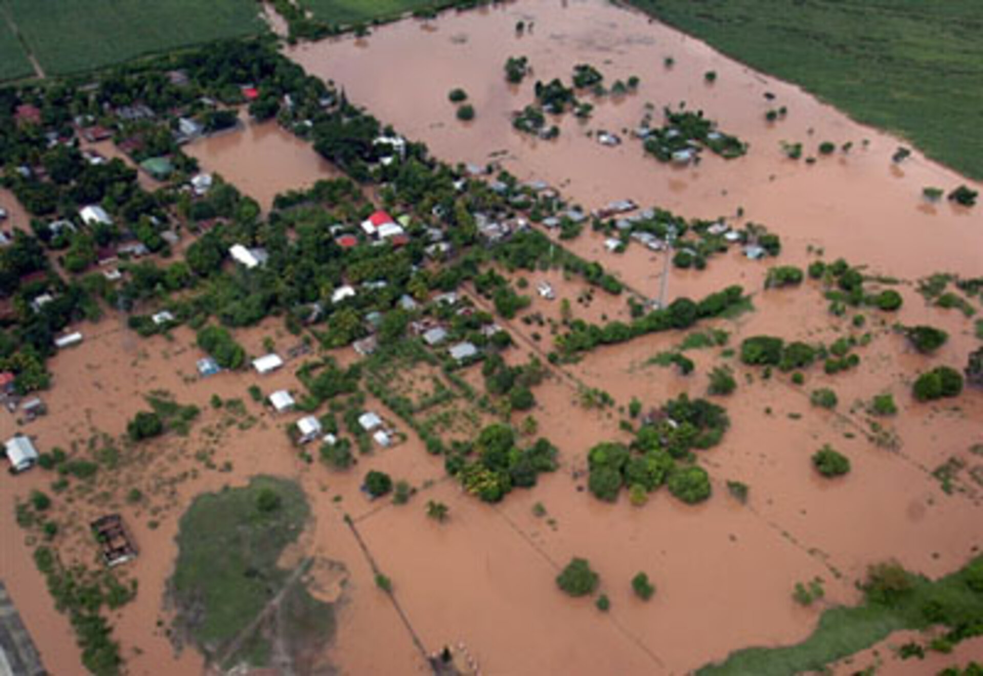 Flooded areas in Honduras