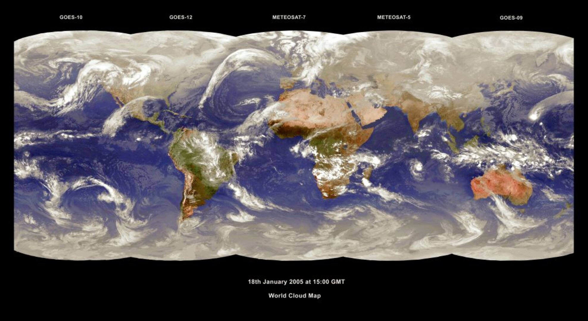 Les satellites météo géostationnaires permettent d’avoir une vision globale des phénomènes climatiques.