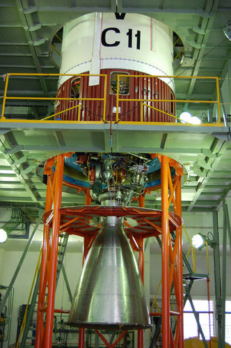 PSLV-C11 second stage with its VIKAS engine