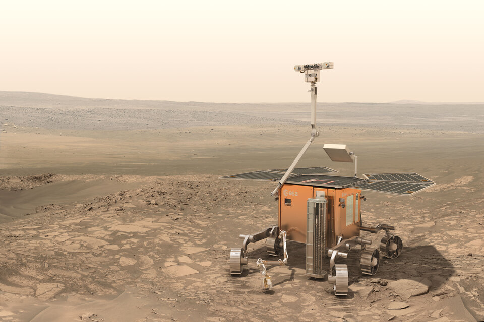 Artist impression of ExoMars Rover