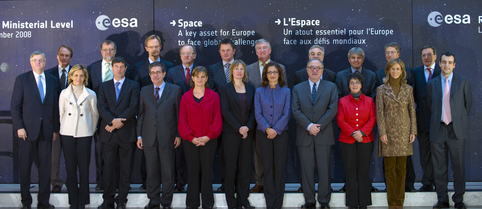 Reunión del Consejo de la ESA a nivel ministerial en 2008