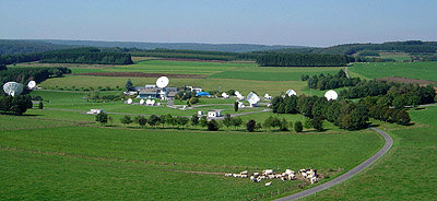 ESA's grondstation in Redu in de provincie Luxemburg