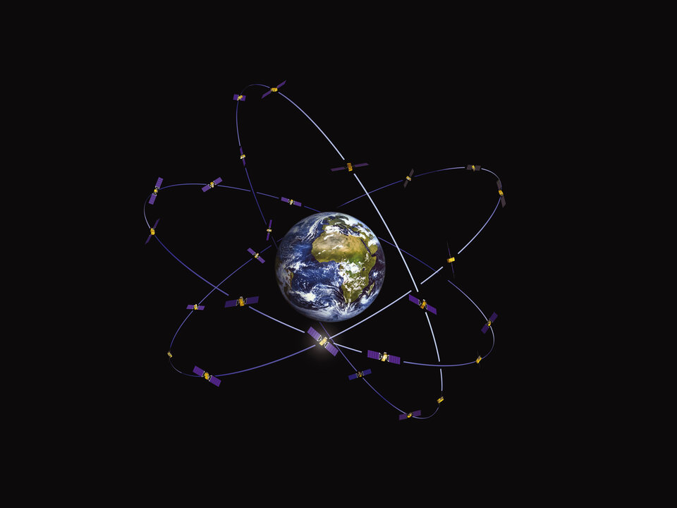 La constelación Galileo de navegación por satélite