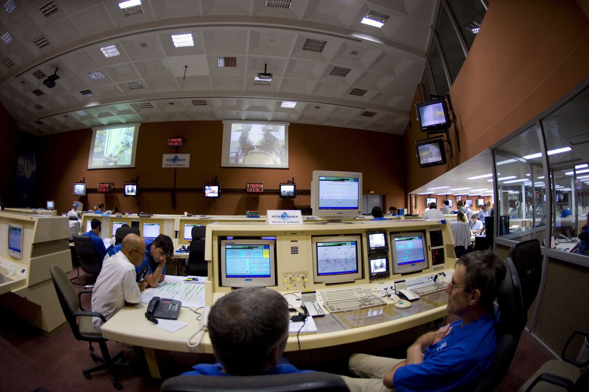 Launch control centre at the Guiana Space Centre, Kourou