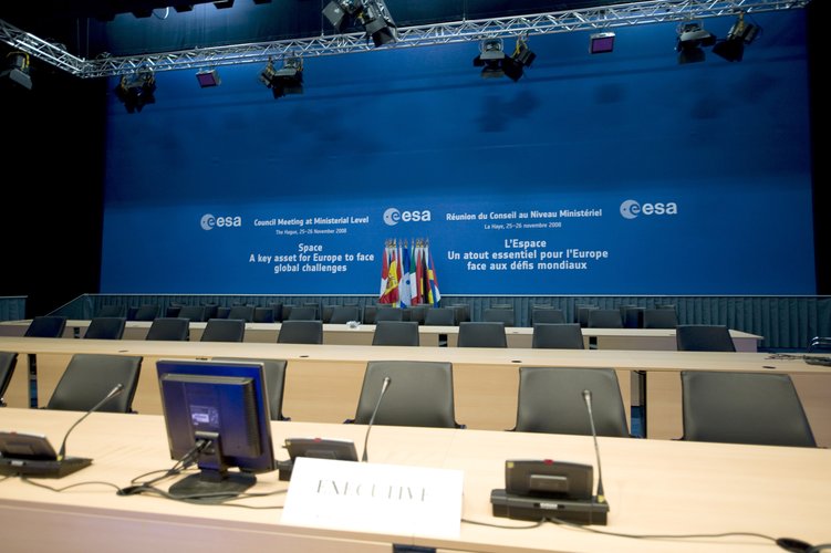 Main conference room in the World Forum Convention Centre